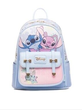 Nwt! Disney's Lilo and Stitch - Angel, Stitch and Scrump WondaPop 11" Backpack